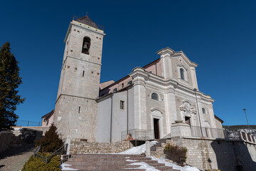 Capracotta, Molise, Italy. Church of S. M. Assunta. - obrazy, fototapety, plakaty