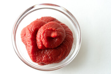 Tomato Paste in a Bowl