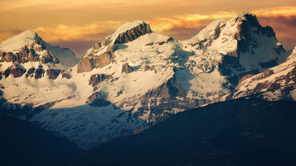 From left to right, LLena del Bozo, LLena de la Garganta and Aspe, in the Pyrenees of Huesca, Spain.