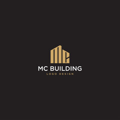 MC BUILDING LOGO DESIGN VECTOR