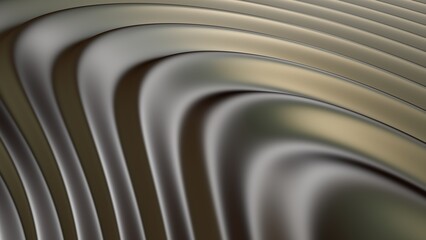 Metallic vintage wavy texture. High quality CG texture. 3D rendered overlay image. Ideal for banners, posters, web pages, abstract background