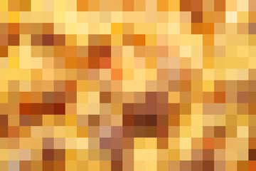 Warm yellow and brown digital pixelated texture