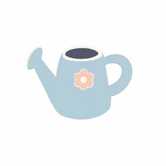 Cute cartoon watering can