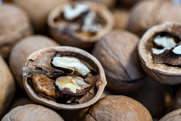 walnuts in the basket
