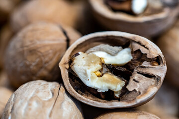 walnuts in the basket