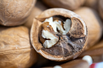 walnuts in the basket