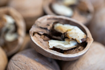 walnuts in the basket