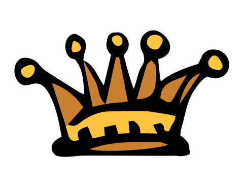 Crown. Vector drawing
