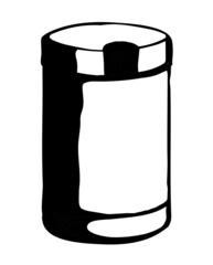 Coffee grinder. Vector drawing icon