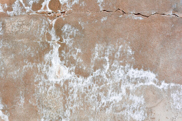 Texture of a concrete wall with cracks and scratches which can be used as a background