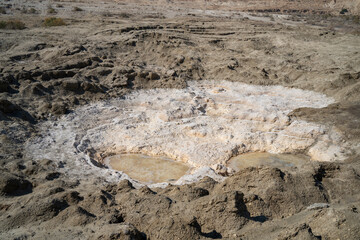 Salt and Mineral Sediments in a Sinkhole near the Dead Sea, Israel