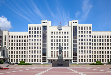 Obraz na płótnie Canvas Parliament building in Minsk. Belarus