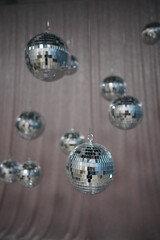 Disco ball flying