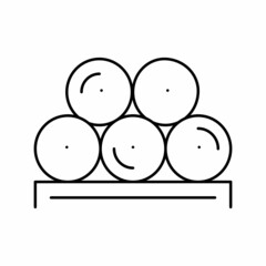 paper rolls product line icon vector illustration