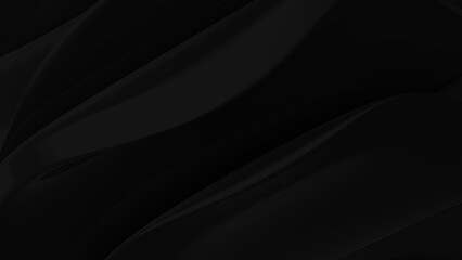 Abstract black background. Dark background. Abstract black leafs. 3D. 3D rendering