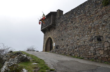 Castillo de Argueso, España. Fortificacion medieval en la provincia de Cantabria.