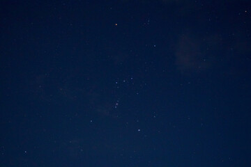 quiet night cloudless starry sky 