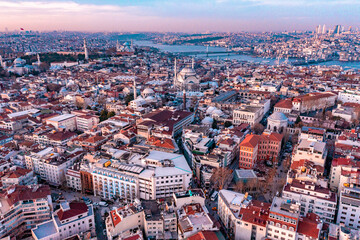Obraz premium Stambul old city winter bosphor
