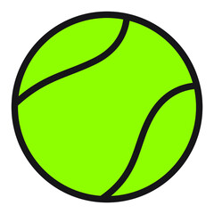 Illustration of Tennis ball design icon