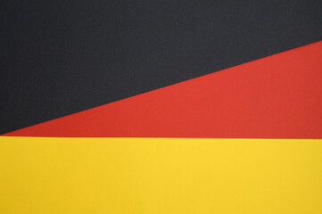 Three colors of the German flag. Illustration of geometric shapes.