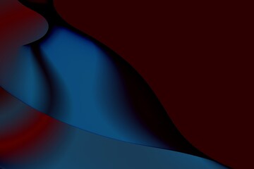 Abstract illustration of geometrically irregular wave motion in burgundy background