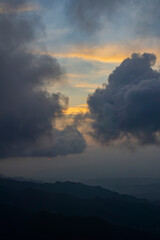 Beautiful sunset landscape around Shuangxi District area