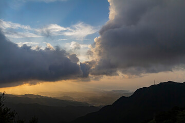 Beautiful sunset landscape around Shuangxi District area