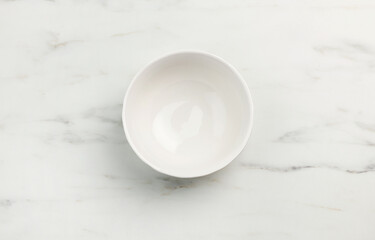 empty white bowl