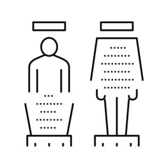 teleport equipment line icon vector illustration