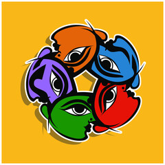 Traditional Indian Culture - Rural Art - Colours of India 