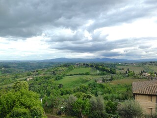 Obraz premium view of the hills of region