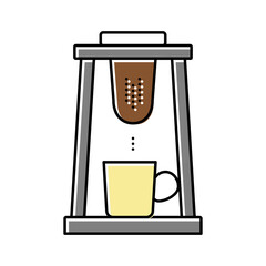 chorreador coffee color icon vector illustration