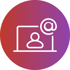 contact us gradient icon