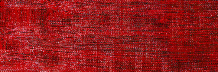 abstract creative background: red stain of colored primer when toning the canvas, temporary object.