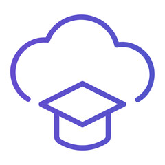 online learning gradient icon