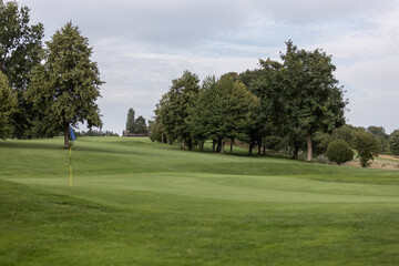 golf course in the morning, 