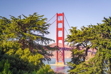 Golden Gate Bridge of San Francisco - obrazy, fototapety, plakaty