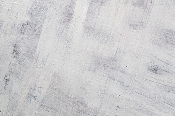 abstract light creative background - rough linen canvas unevenly covered with white primer. Toning,...