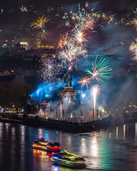 firekwork on silvester in Koblenz 