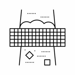 filtration machine line icon vector illustration