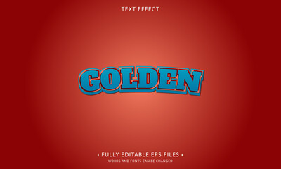 GOOLDEN style editable text effect