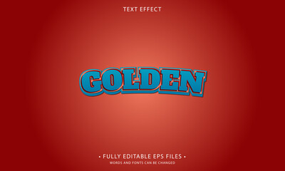 Fototapeta premium GOOLDEN style editable text effect