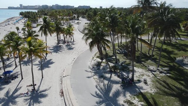 Beautiful high views in Crandon park beach, a beach in Key Biscayne. 