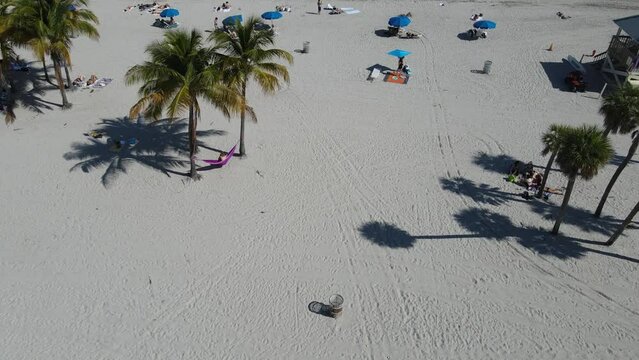 Beautiful high views in Crandon park beach, a beach in Key Biscayne. 