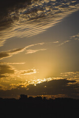 sunset in the sky