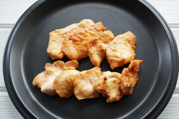 鶏むね肉の味噌焼き