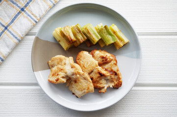 鶏むね肉の味噌焼き