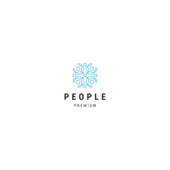 People family logo icon design template