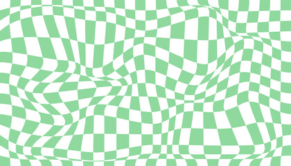 Checkered background with distorted squares