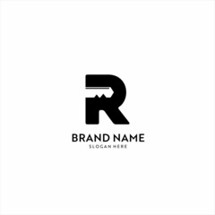 R rentcar logo, modern template design. vector icon illustration